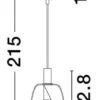 Lampa wisząca Morifia I LED szaro-złota