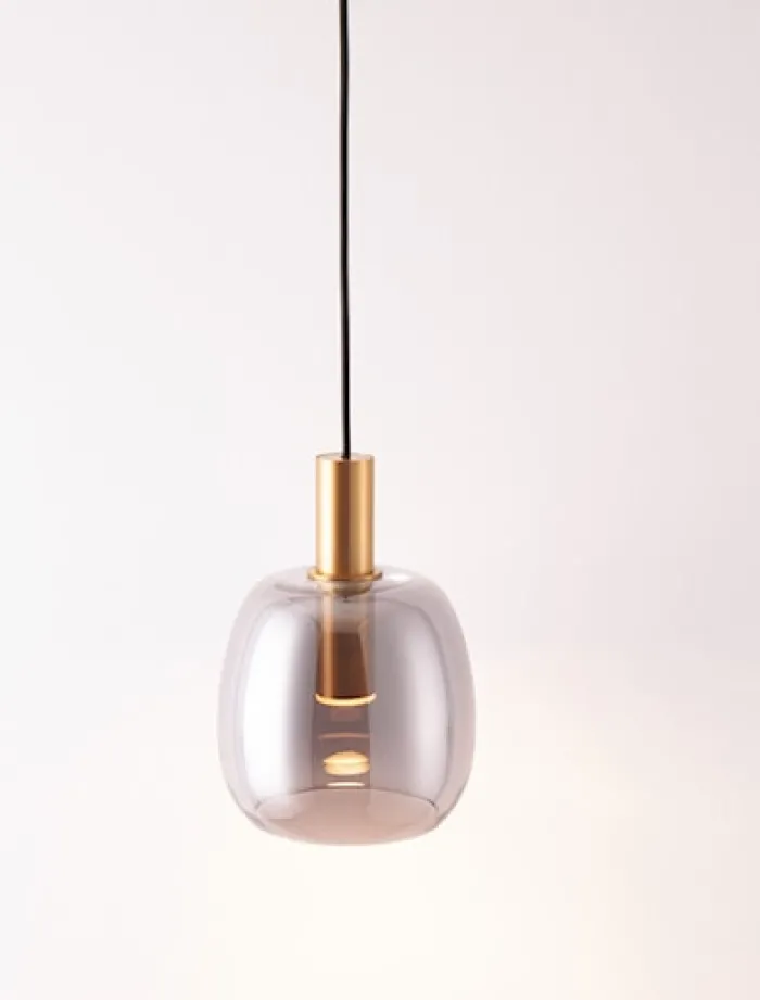 Lampa wisząca Morifia I LED szaro-złota