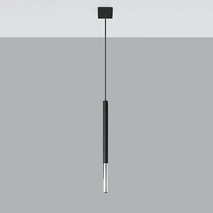 Lampa wisząca Mozaica 1 czarny/chrom