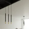 Lampa wisząca Mozaica 3L czarny/złoto