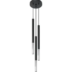 Lampa wisząca Mozaica 3P czarny/chrom