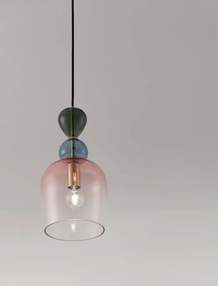 Lampa wisząca Nouvede 16 cm wielokolorowa