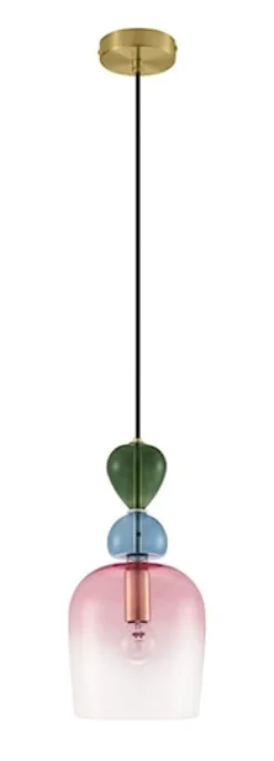 Lampa wisząca Nouvede 16 cm wielokolorowa