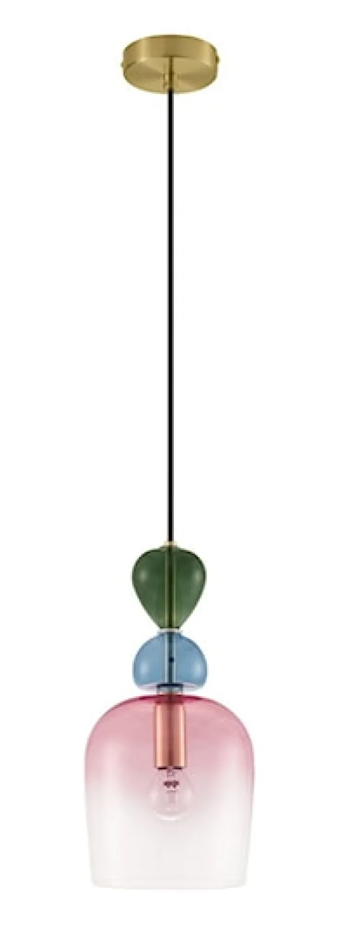 Lampa wisząca Nouvede 16 cm wielokolorowa