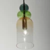 Lampa wisząca Nouvede 11 cm zielono-złota