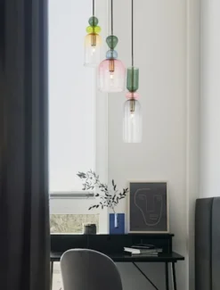 Lampa wisząca Nouvede x3 wielokolorowa