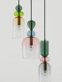 Lampa wisząca Nouvede x3 wielokolorowa