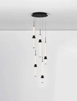 Lampa wisząca Opperno LED x5 czarna