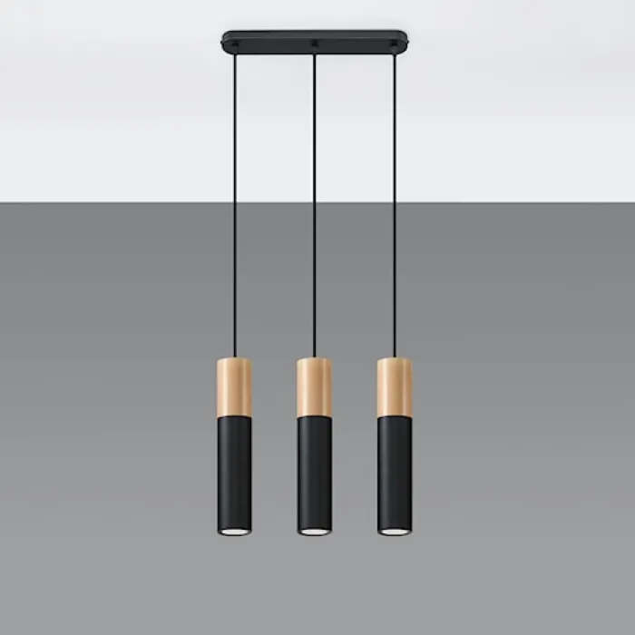 Lampa wisząca Pablo 3L czarna