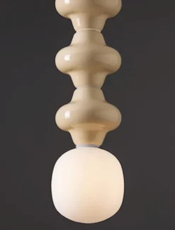 Lampa wisząca Parive III beżowa
