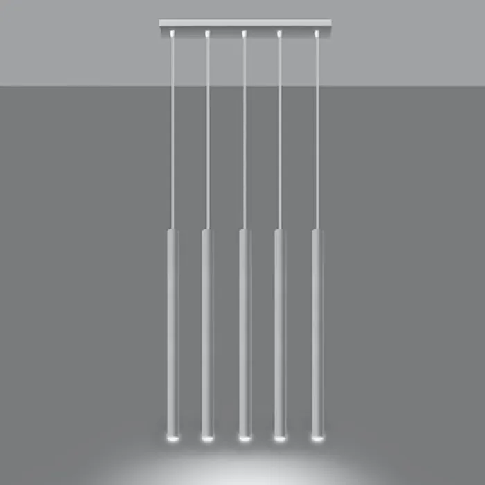 Lampa wisząca Pastelo 5 biała