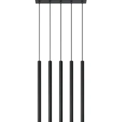 Lampa wisząca Pastelo 5 czarna