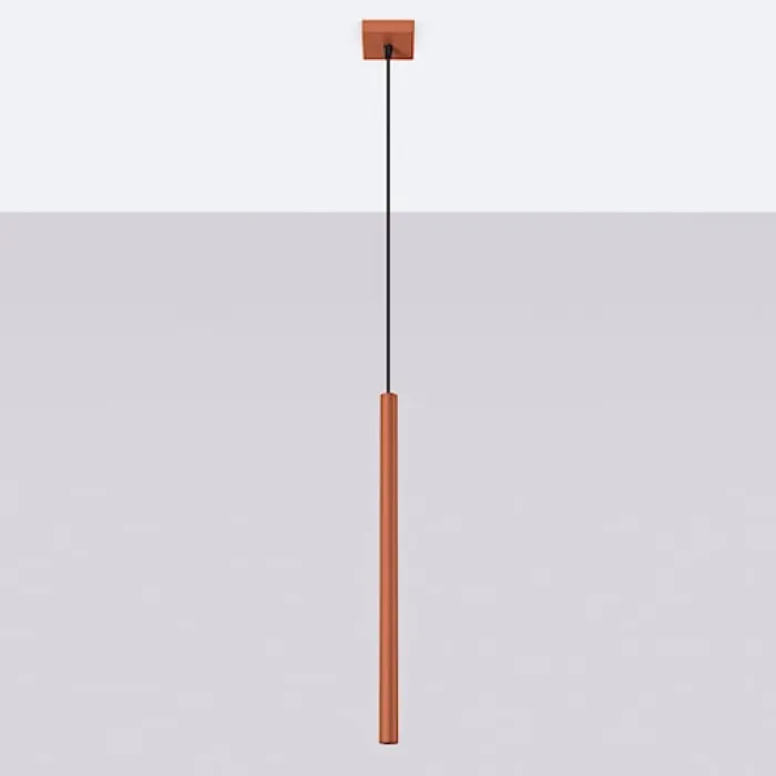 Lampa wisząca Pastelo 1 ochra czerwona
