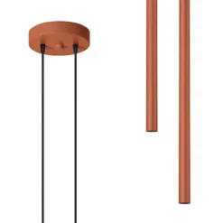 Lampa wisząca Pastelo 2 ochra czerwona