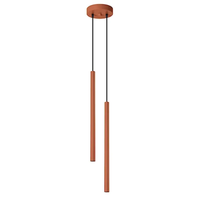 Lampa wisząca Pastelo 2 ochra czerwona