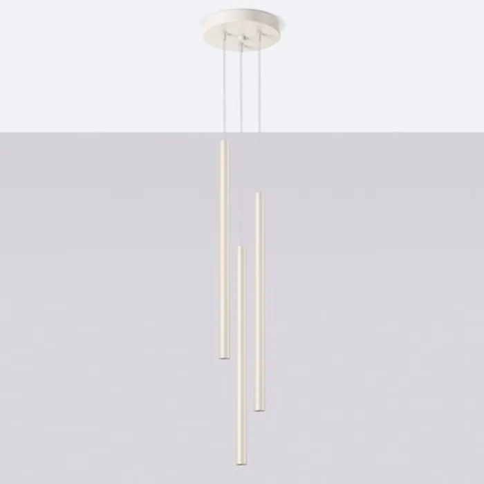Lampa wisząca Pastelo 3P beżowa