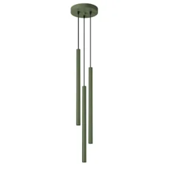 Lampa wisząca Pastelo 3P zielona oliwka