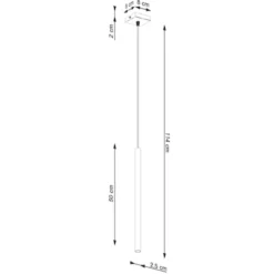 Lampa wisząca Pastelo 1 zielona oliwka