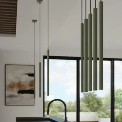Lampa wisząca Pastelo 1 zielona oliwka