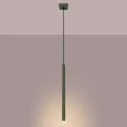 Lampa wisząca Pastelo 1 zielona oliwka