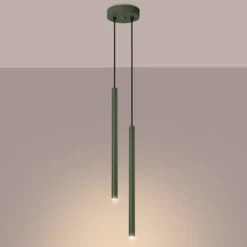 Lampa wisząca Pastelo 2 zielona oliwka