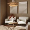 Lampa wisząca Silley brązowo-biała