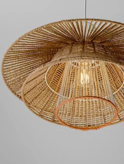 Lampa wisząca Silley brązowo-biała