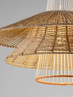 Lampa wisząca Silley brązowo-biała