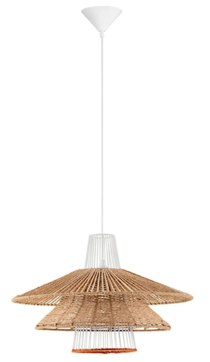 Lampa wisząca Silley brązowo-biała