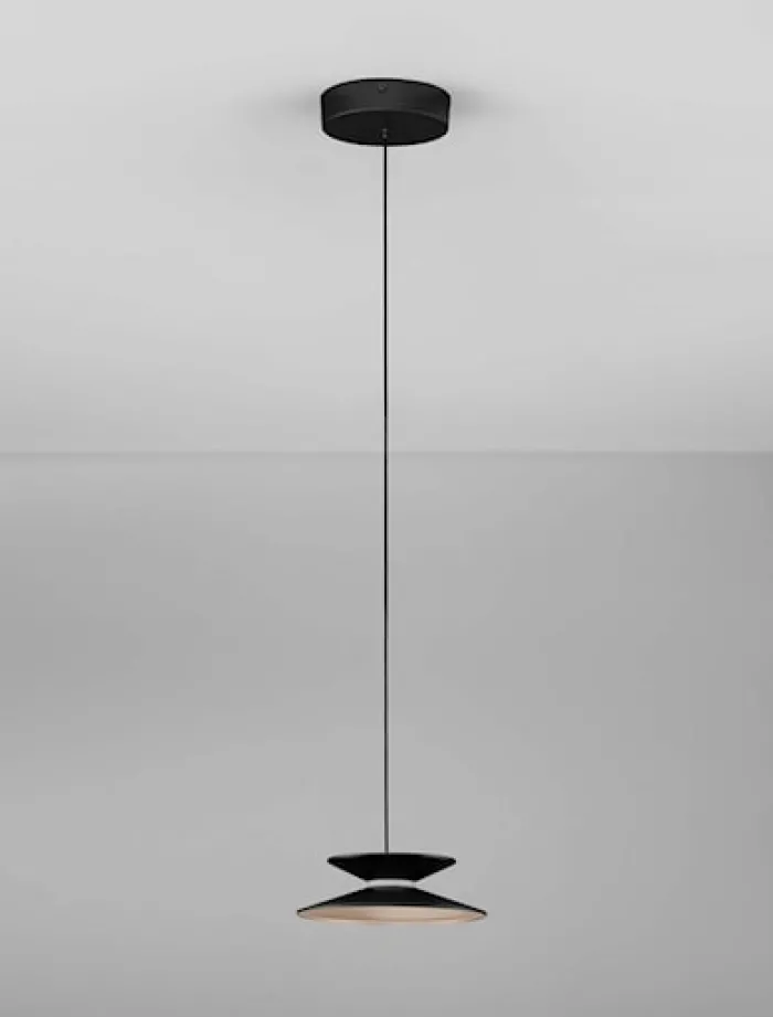 Lampa wisząca Sketter LED x1 złoto-czarna