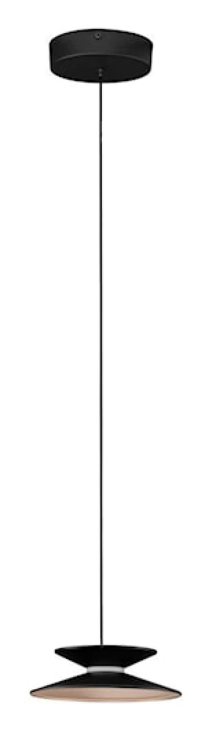 Lampa wisząca Sketter LED x1 złoto-czarna