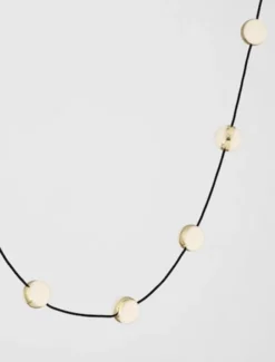 Lampa wisząca Systally LED 160 cm złoto-czarna girlanda