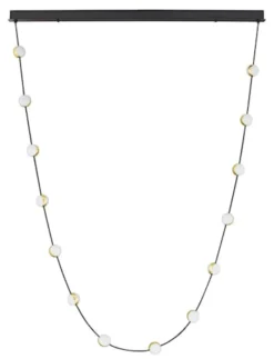 Lampa wisząca Systally LED 160 cm złoto-czarna girlanda