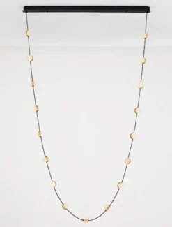 Lampa wisząca Systally LED 210 cm złoto-czarna girlanda
