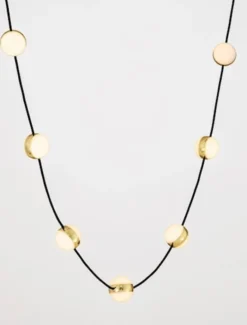 Lampa wisząca Systally LED 210 cm złoto-czarna girlanda