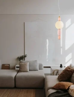 Lampa wisząca Texells LED różowo-złota