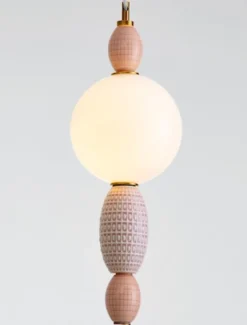 Lampa wisząca Texells LED różowo-złota