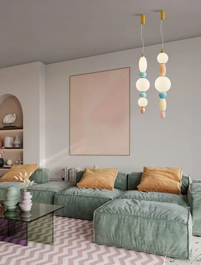 Lampa wisząca Texells LED wielokolorowa