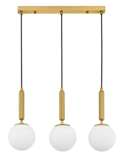 Lampa wisząca Trallos x3 złota