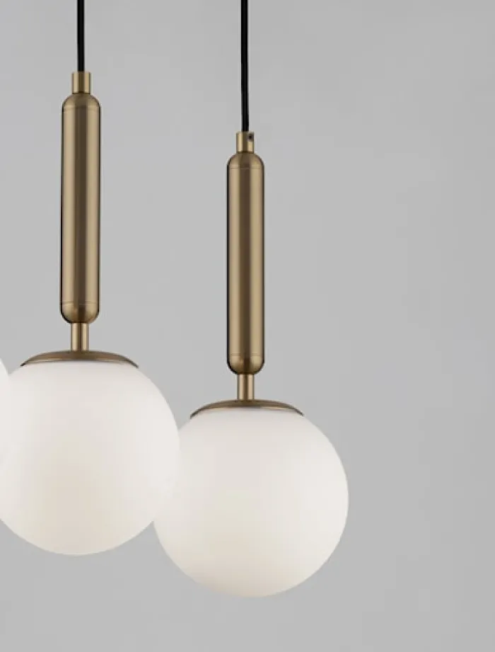 Lampa wisząca Trallos x3 złota