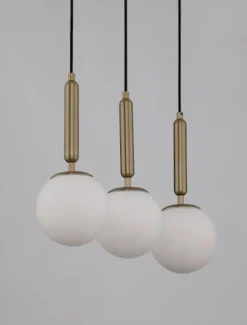 Lampa wisząca Trallos x3 złota
