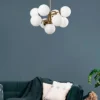 Lampa wisząca Tuiren x9 miedziana