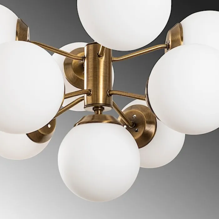 Lampa wisząca Tuiren x9 miedziana