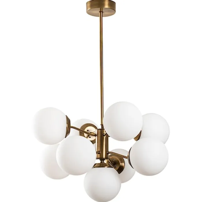 Lampa wisząca Tuiren x9 miedziana