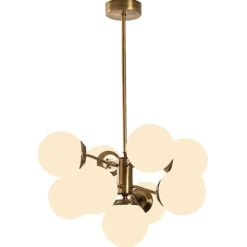 Lampa wisząca Tuiren x9 miedziana