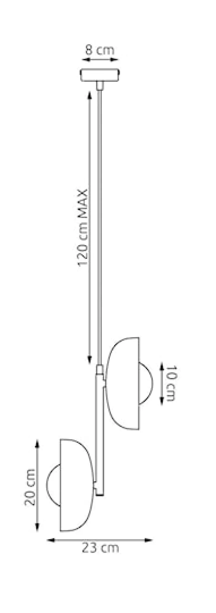 Lampa wisząca Vanila x2 mokka