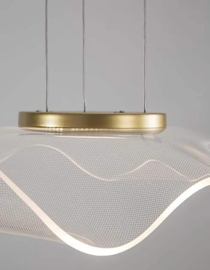 Lampa wisząca Yarduno LED złota