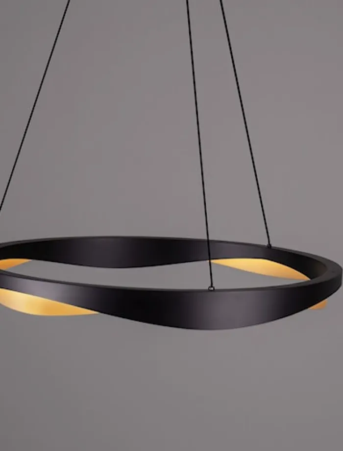 Lampa wisząca Yoffus LED złoto-czarna