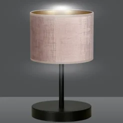 Lampka nocna Hellid średnica 18 cm różowa