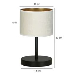 Lampka nocna Hellid średnica 18 cm biała